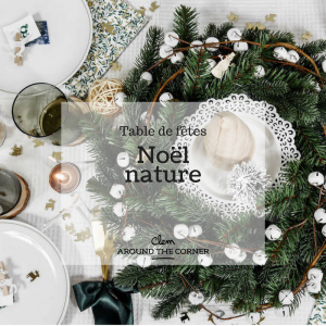 jolie table de noel nature style scandinave