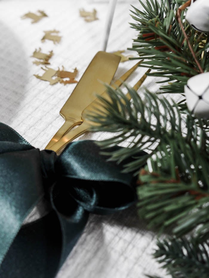 couverts jolie table de noel