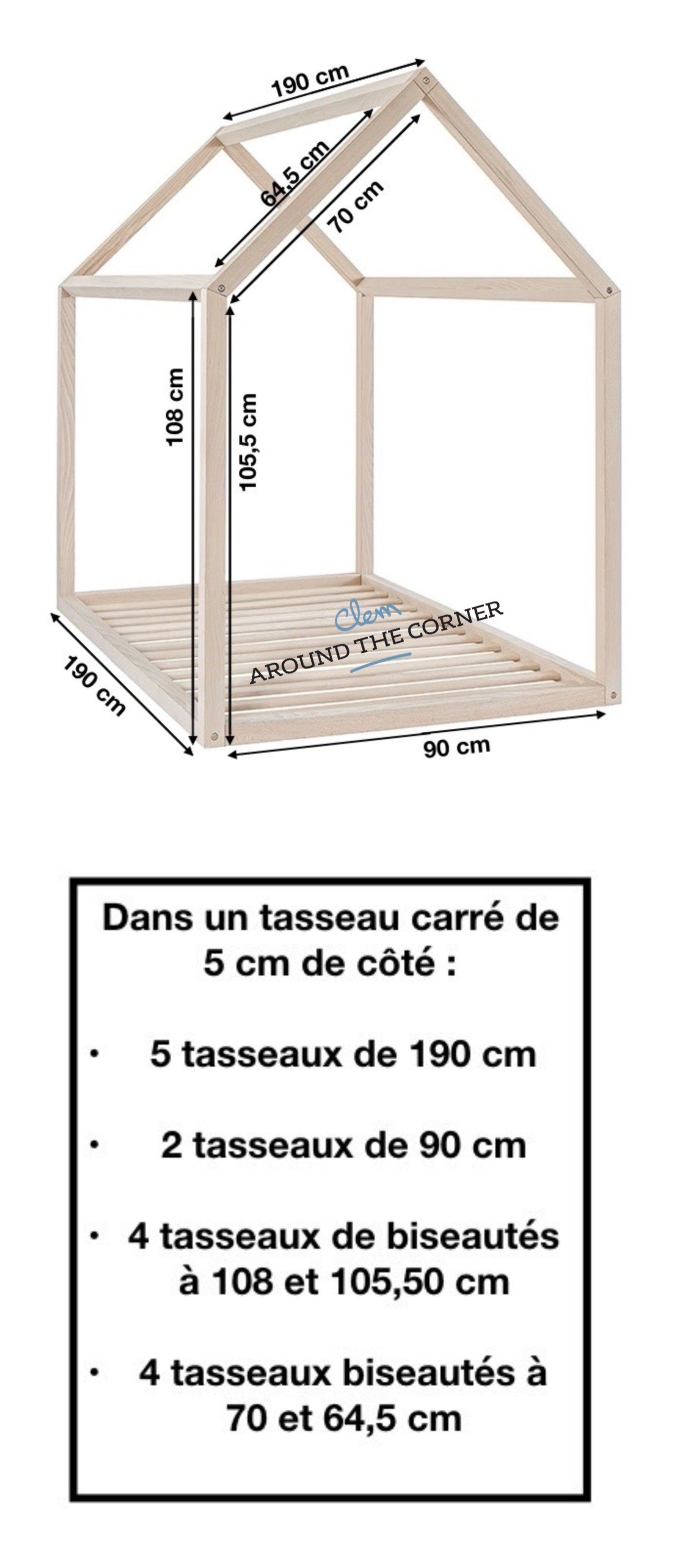 lit cabane interieur schema mesure diy a fabriquer soi meme