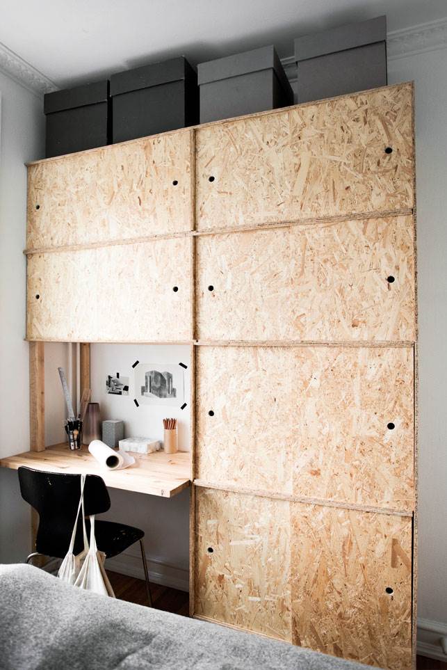 placard meuble osb sur mesure placard bureau encastre