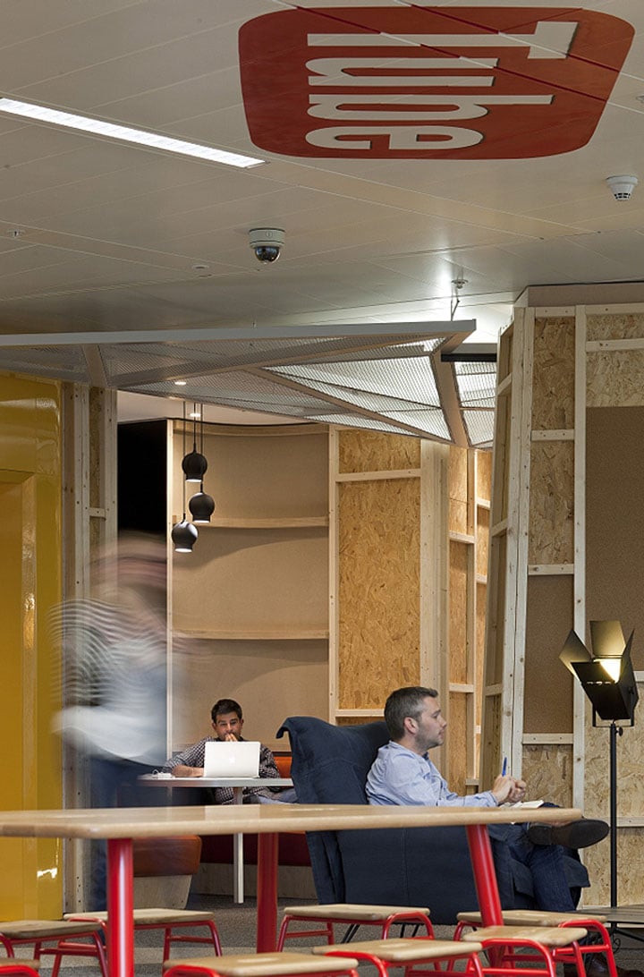 YouTube bureau londres tendance deco coworking