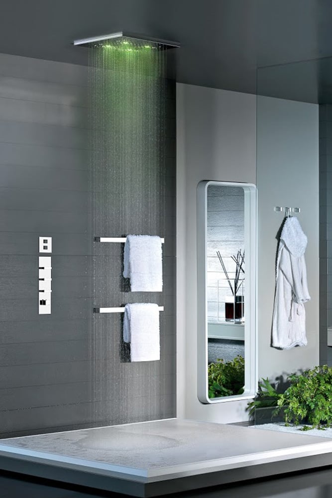 MASTERDOUCHE douche italienne surelevee moderne design blanche