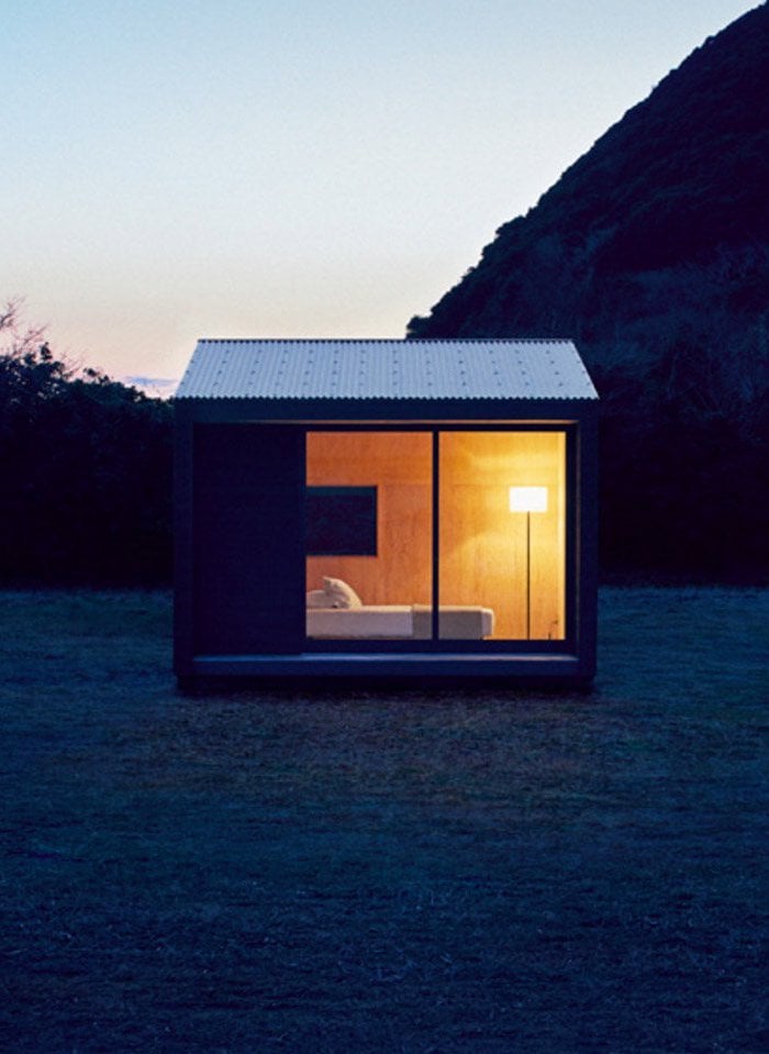 cabane muji nuit exterieur lit montagne