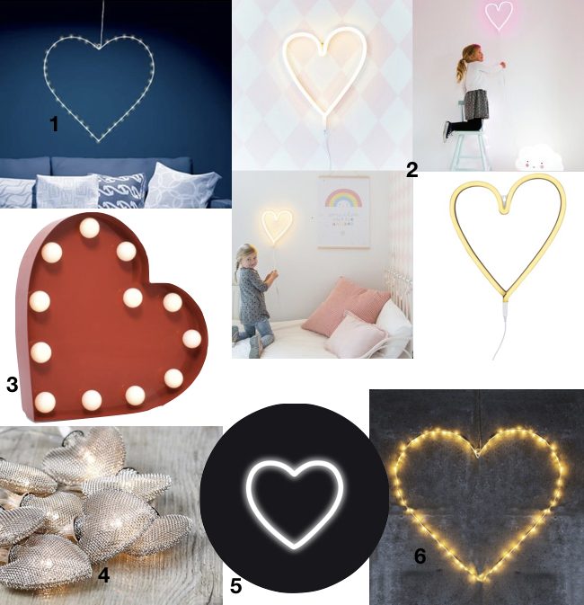 déco à coeur lampe lanterne design idée cadeau saint Valentin