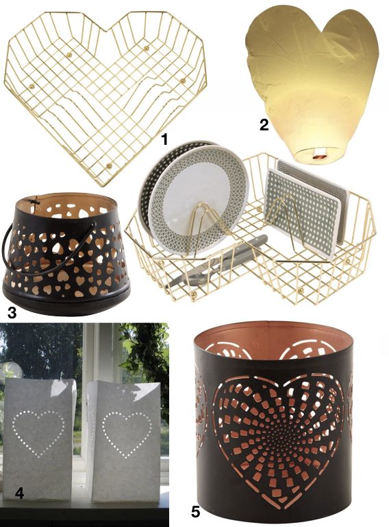 déco à coeur lanterne bougeoir design idée cadeau saint valentin