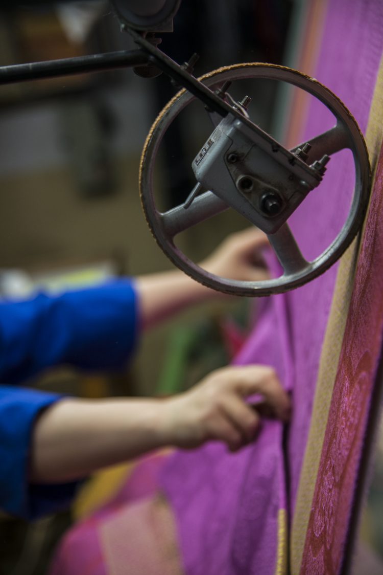 secrets fabrication jacquard français controle qualite tombe de metier