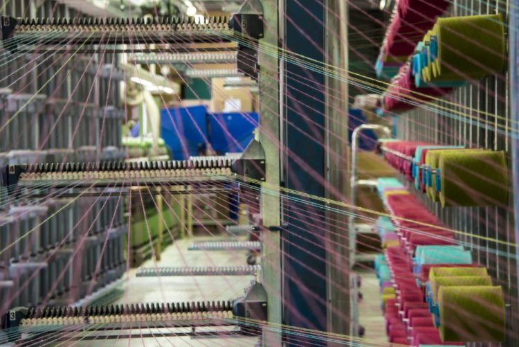 secrets fabrication jacquard français ourdissage cantre bobines