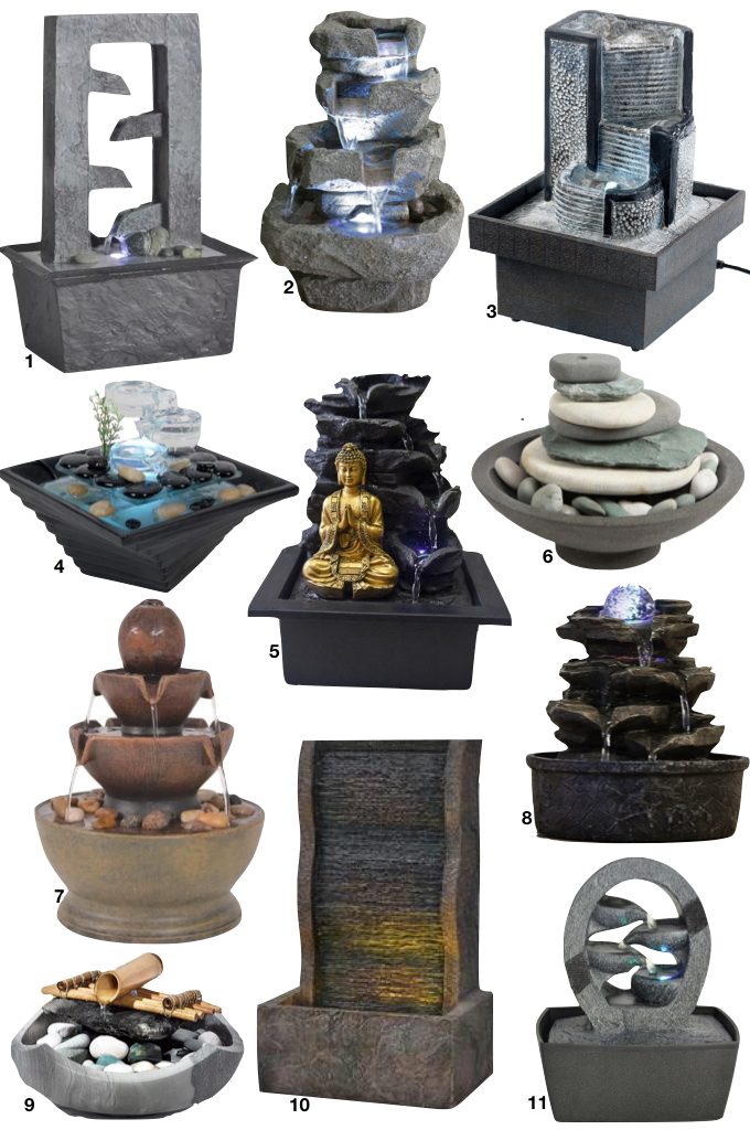 fontaine intérieur Aménagement chambre à coucher Feng Shui - blog deco - clem around the corner