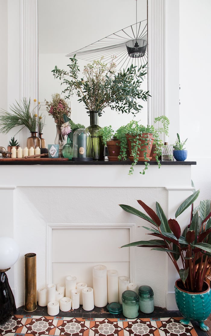 deco bucolique ceramique bougies