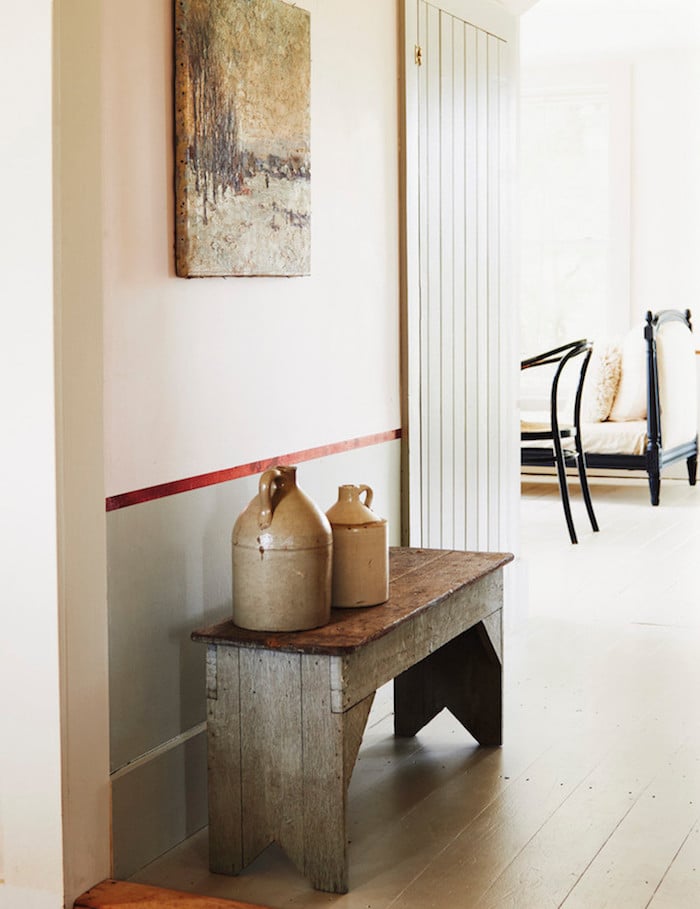 ancienne ferme rénovée banc en palette idee diy meuble