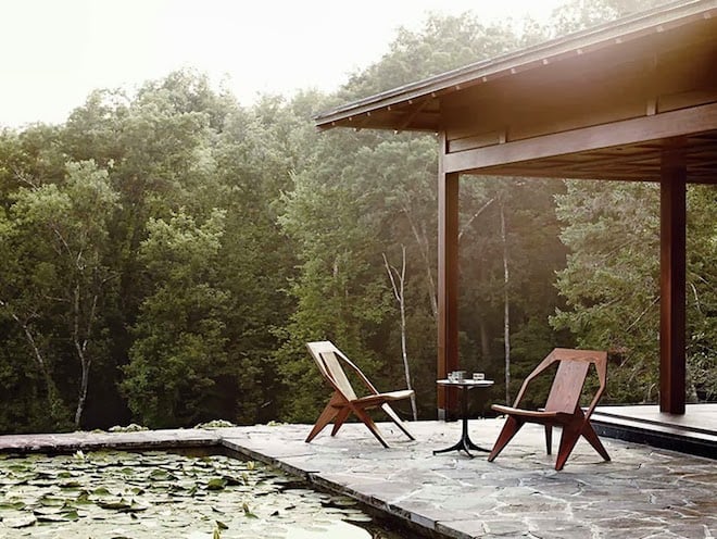 maison eames terrasse exterieur nature foret los angeles