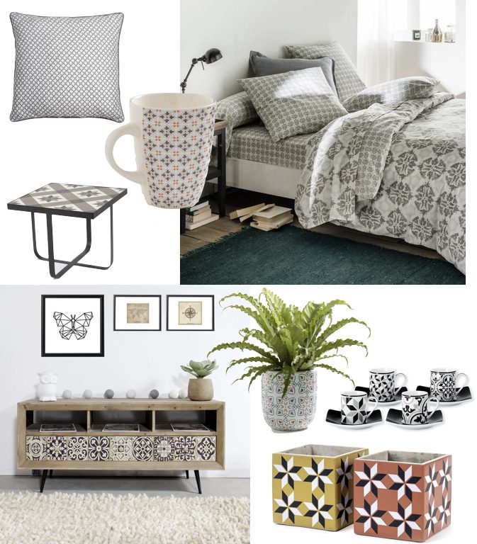 imitation carreaux de ciment pas cher coussin cache pot diy