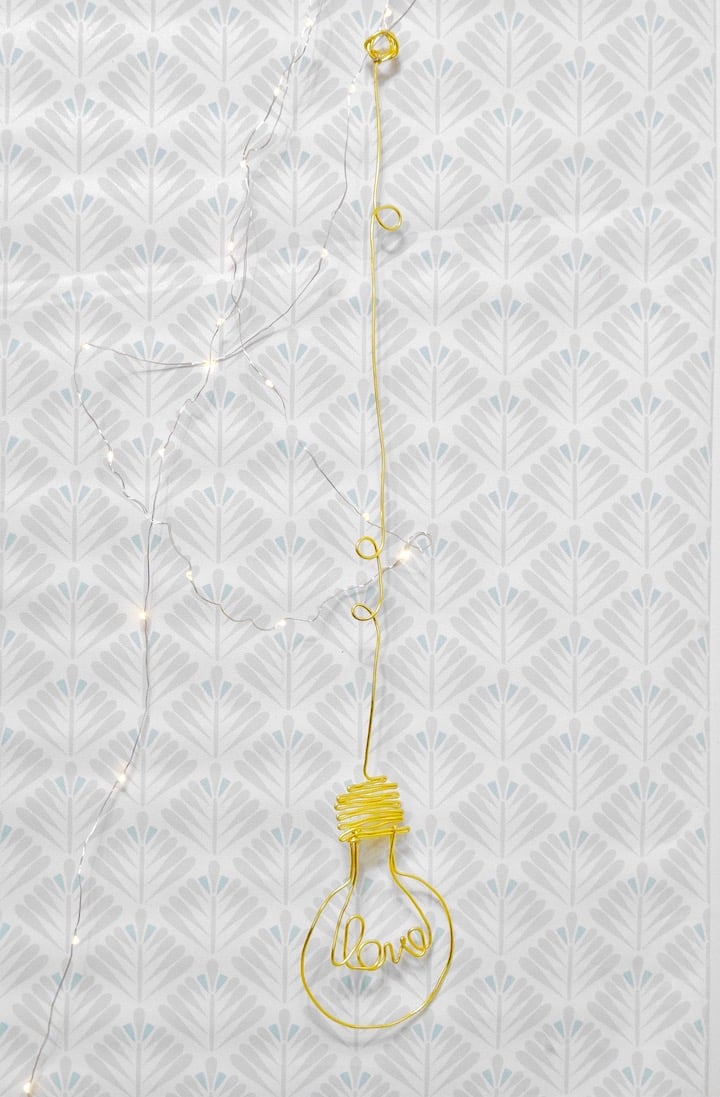 prénom fil de fer tuto diy ampoule love a faire soit-même