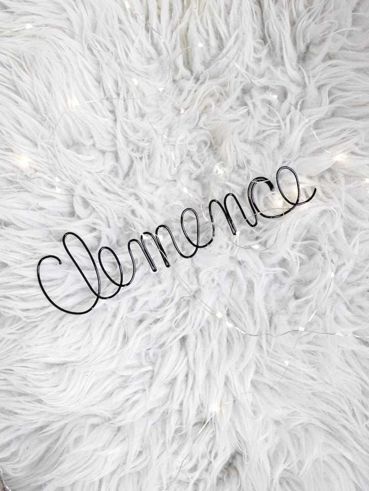prénom fil de fer tuto diy blog deco clemence