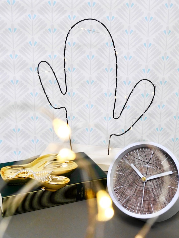 prénom fil de fer tuto diy lampe cactus