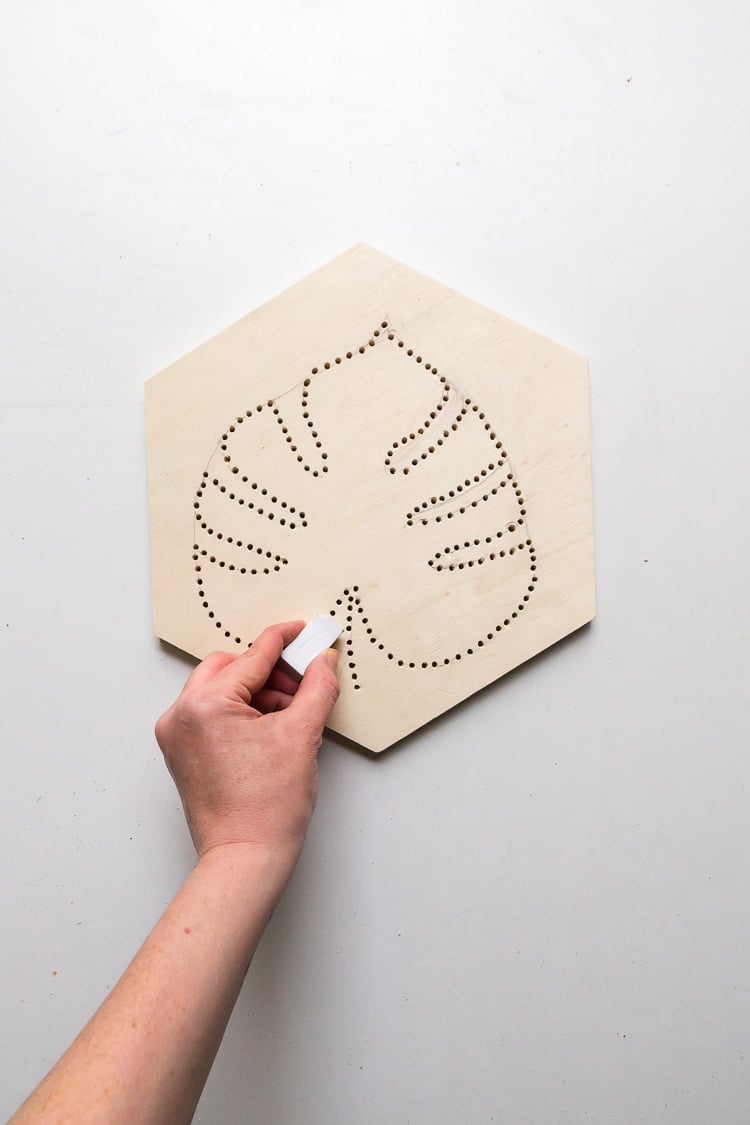 materiel dremel diy dessous de plat original monstera