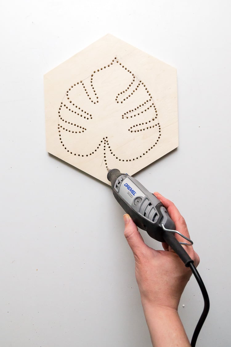 diy dessous de plat original plateau monstera