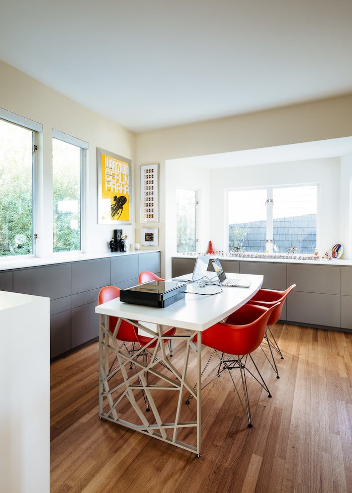 villa californienne cuisine couleurs chaises