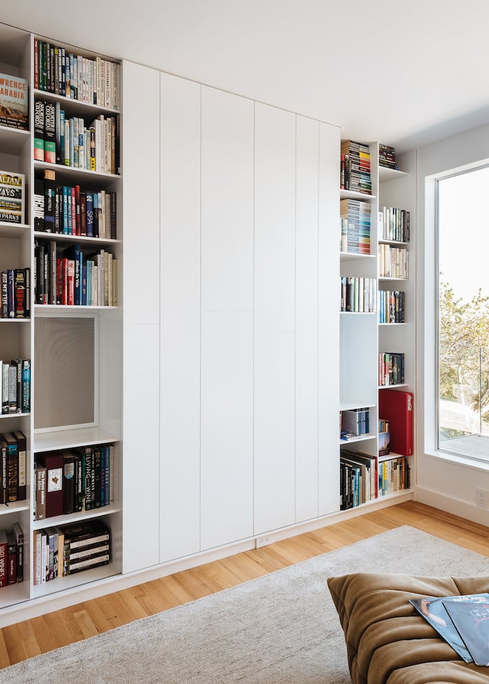 villa californienne porte coulissante television