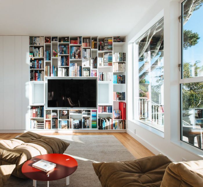 villa californienne salon espace television