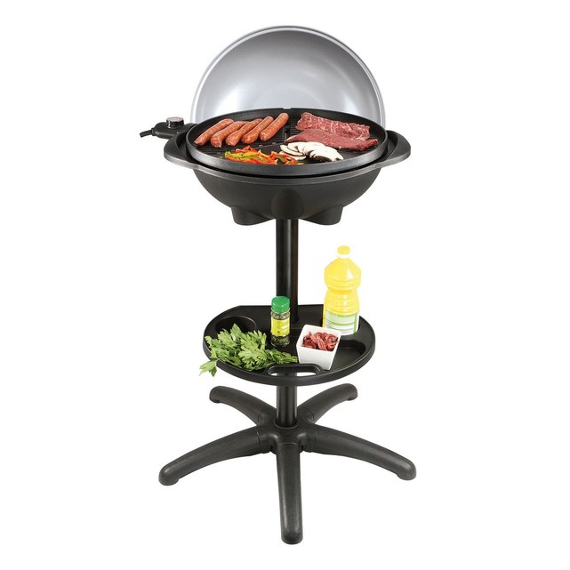 barbecue electrique sur pieds pour soiree piscine party terrasse balcon
