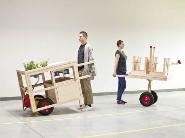 cuisine mobile hospitality bois design demenageable pop-up