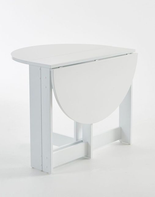 table ronde pliante cuisine demontable plan de travail retractable