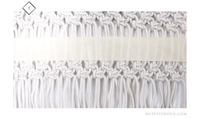 suspension macrame diy ranger noeud scotch droit creation