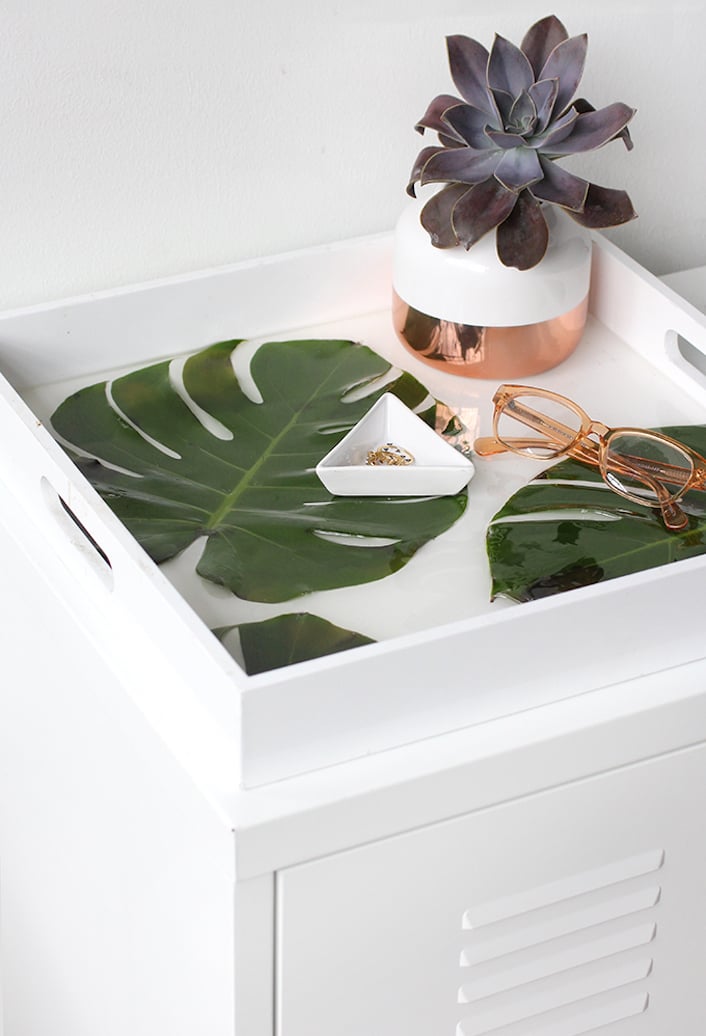 plateau monstera tendance tropicale blog deco diy clem around the corner