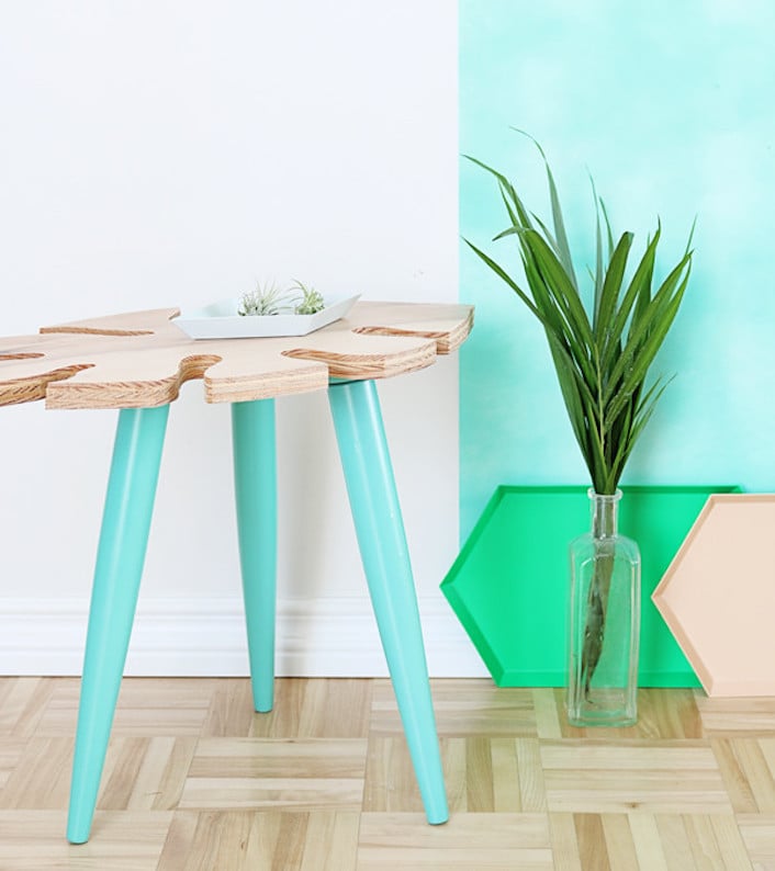 table basse urban jungle diy tendance tropicale clem around the corner