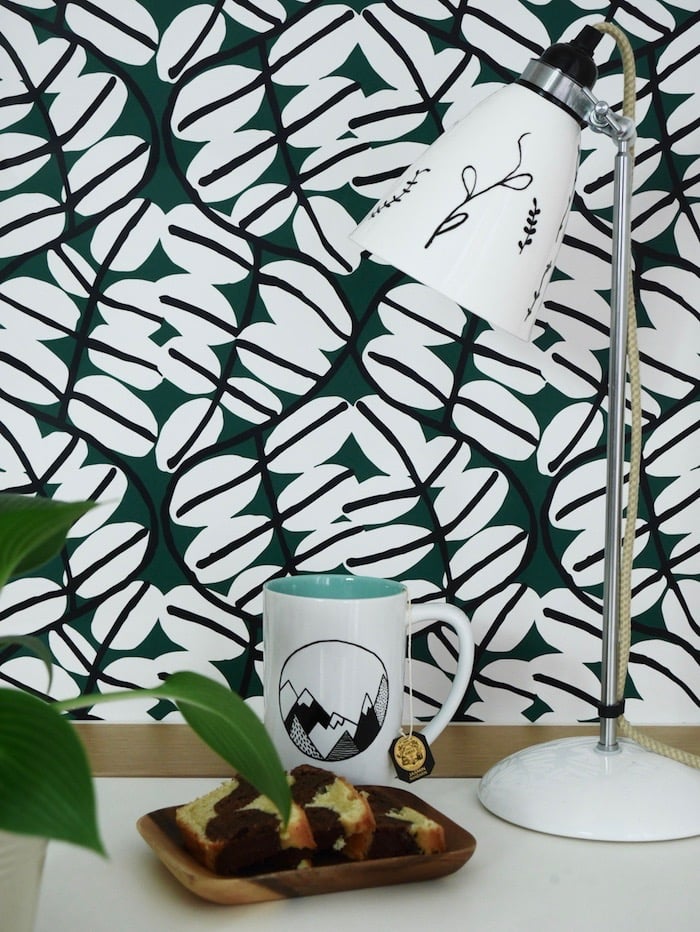 activité facile mug montagnes diy personnaliser lampe de bureau chevet