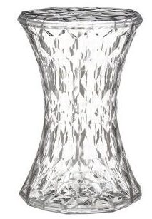 stone tabouret transparent diamant kartell chez moi blog déco clem around the corner