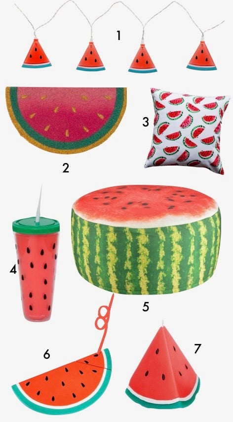 gobelet pastèque anniversaire thème été fête piscine décoration originale