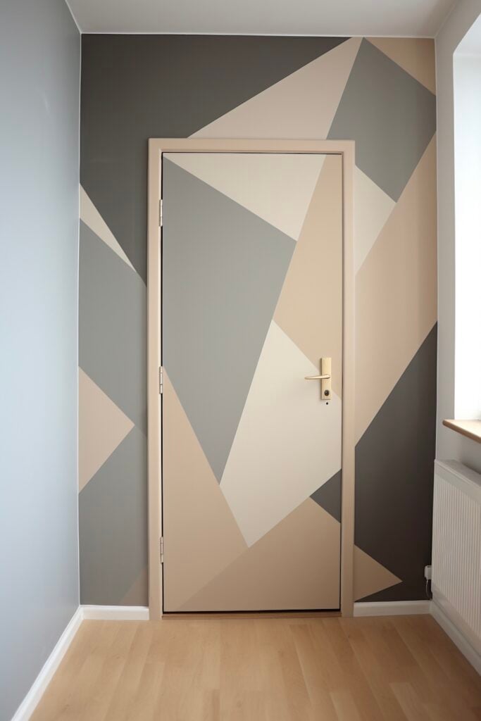 cricut DIY vinyle décor mural géométrique