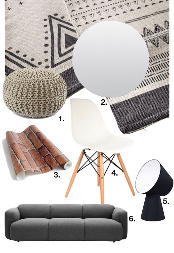 appartement style loft shopping list