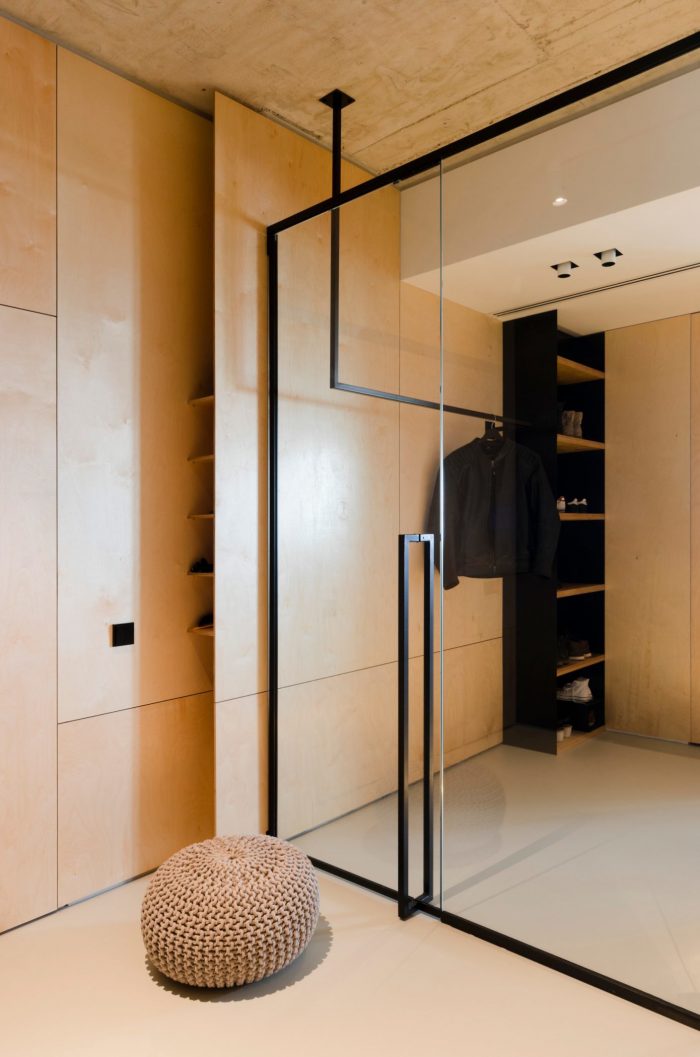 appartement esprit loft miroir dressing