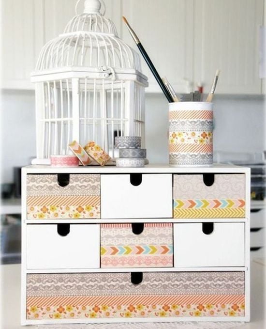 que faire avec du masking tape atelier relooking meuble