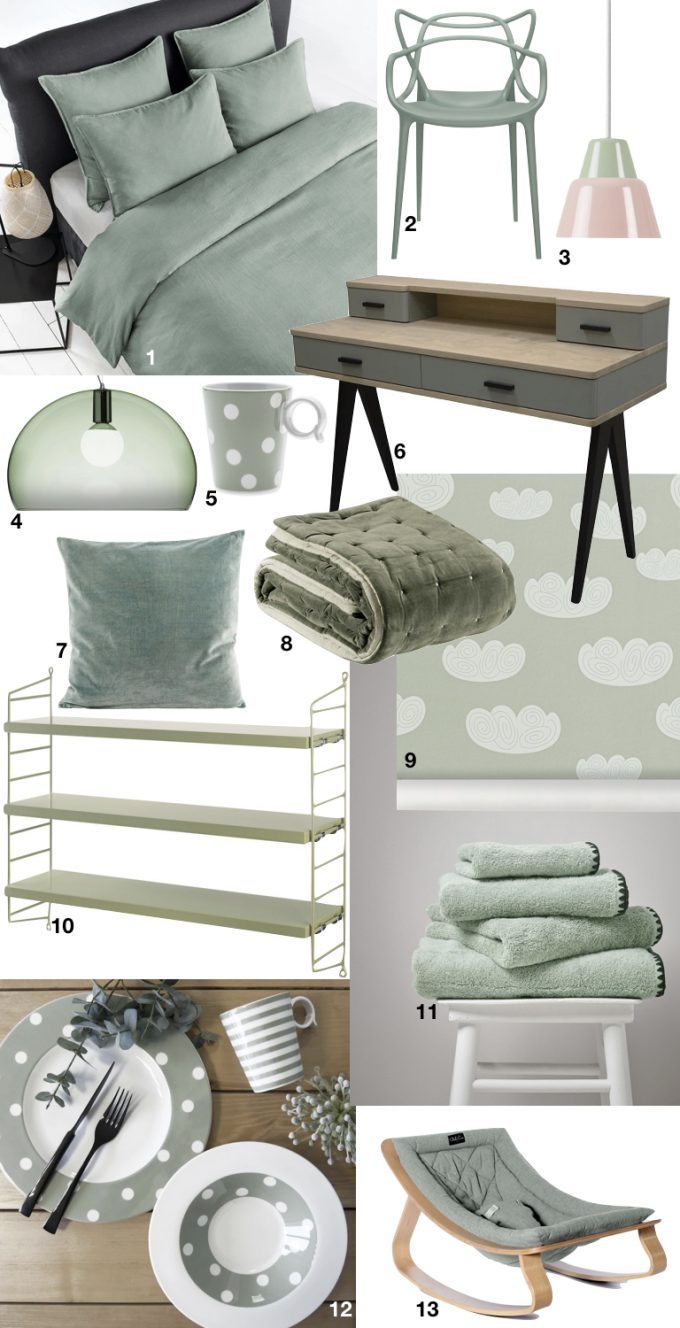 meuble couleur vert sauge blog déco ClemAroundTheCorner