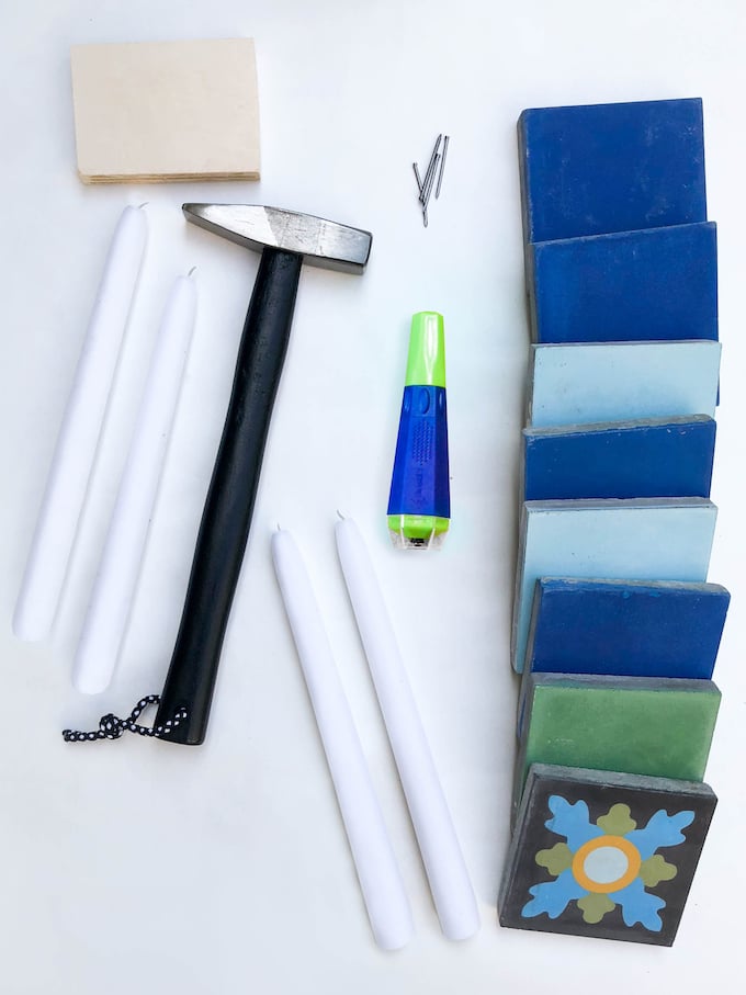 tutoriel fabriquer cache pot en carreaux de ciment - Blog déco - Clemaroundthecorner