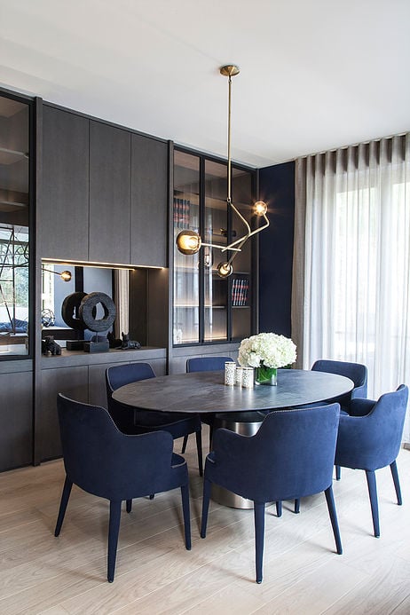 salon elegant bois chene bleu maison de 210m2 blog deco clemaroundthecorner