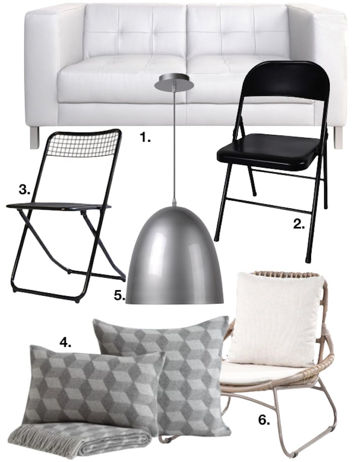 maison sans étage chaise canapé suspension coussin