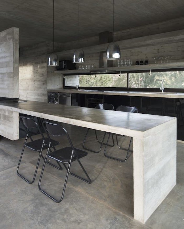 maisons sans étage cuisine salle à manger épuré design