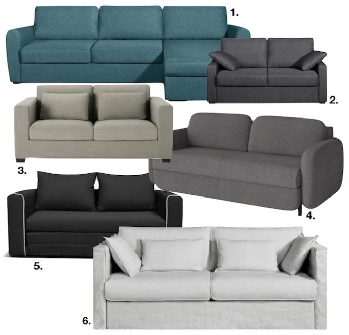 chambre dans salon canapé lit design beau pratique