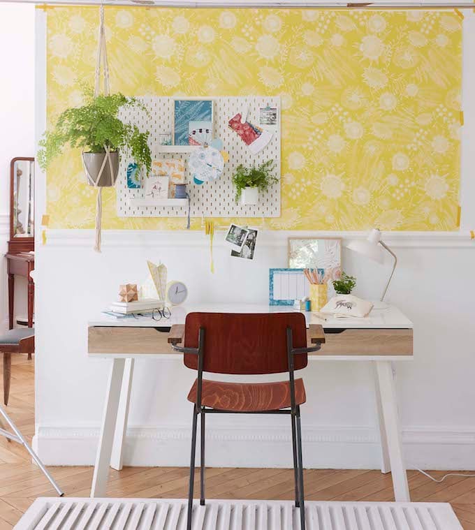 truffaut x atelier mouti collection papier peint jaune - blog déco - clem around the corner