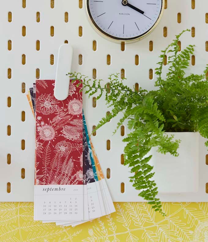 truffaut x atelier mouti calendrier mensuel - blog déco - clem around the corner