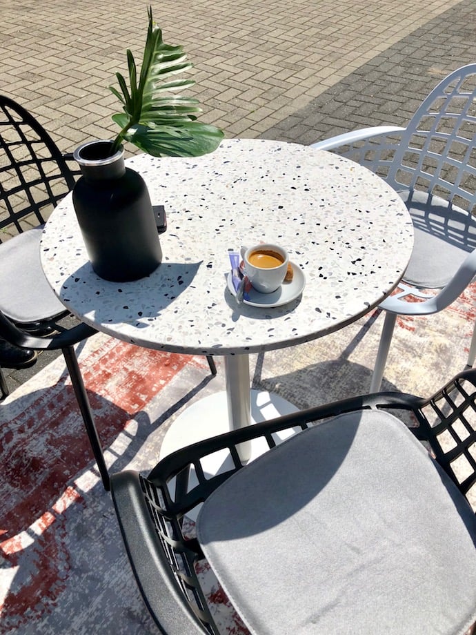 jardin table terrazzo de jar café extérieur