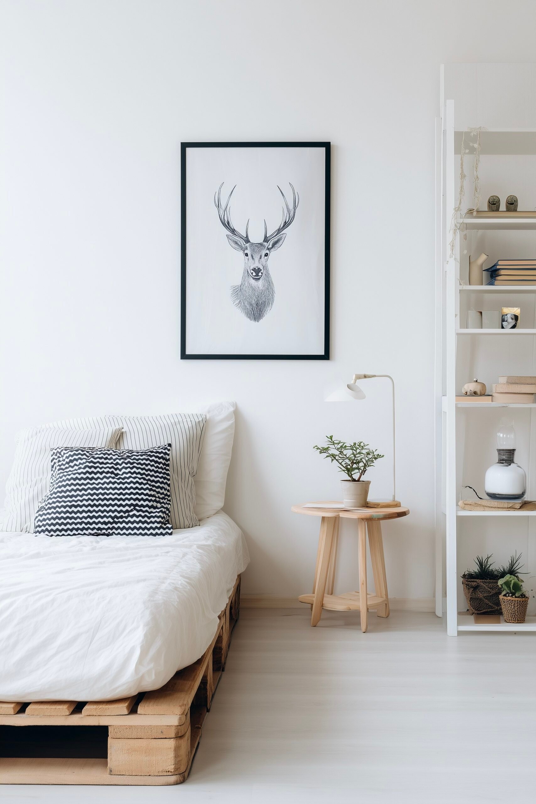 chambre diy lit palettes bois transport europ