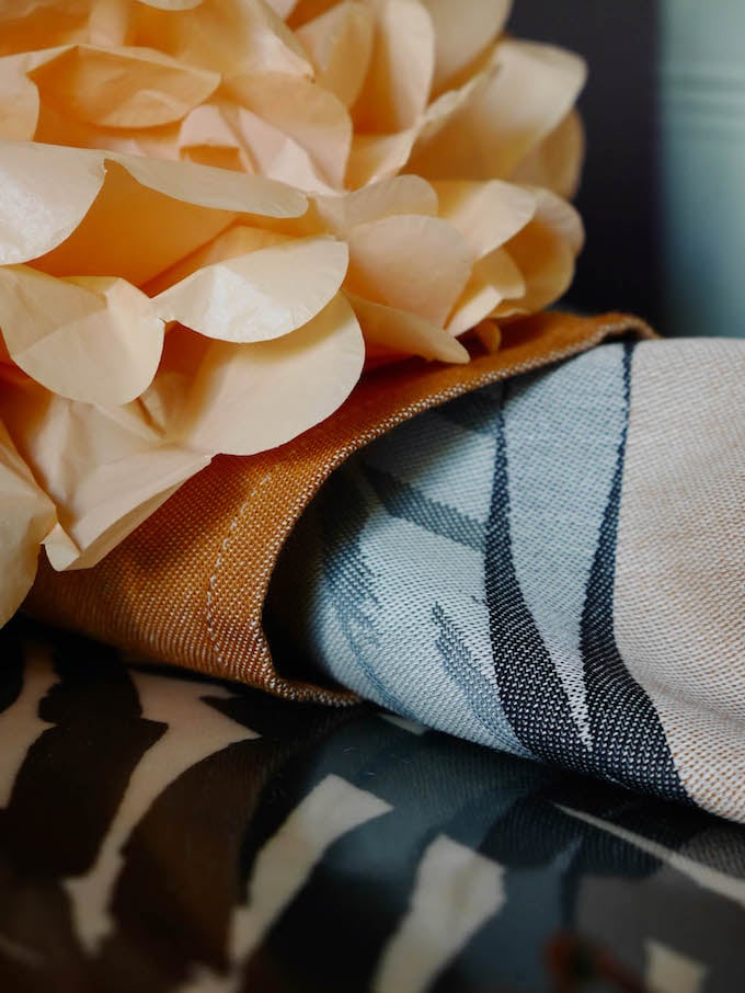 idée déco d'automne à faire soi-même buffetfleur torchon plateau blog déco clem around the corner