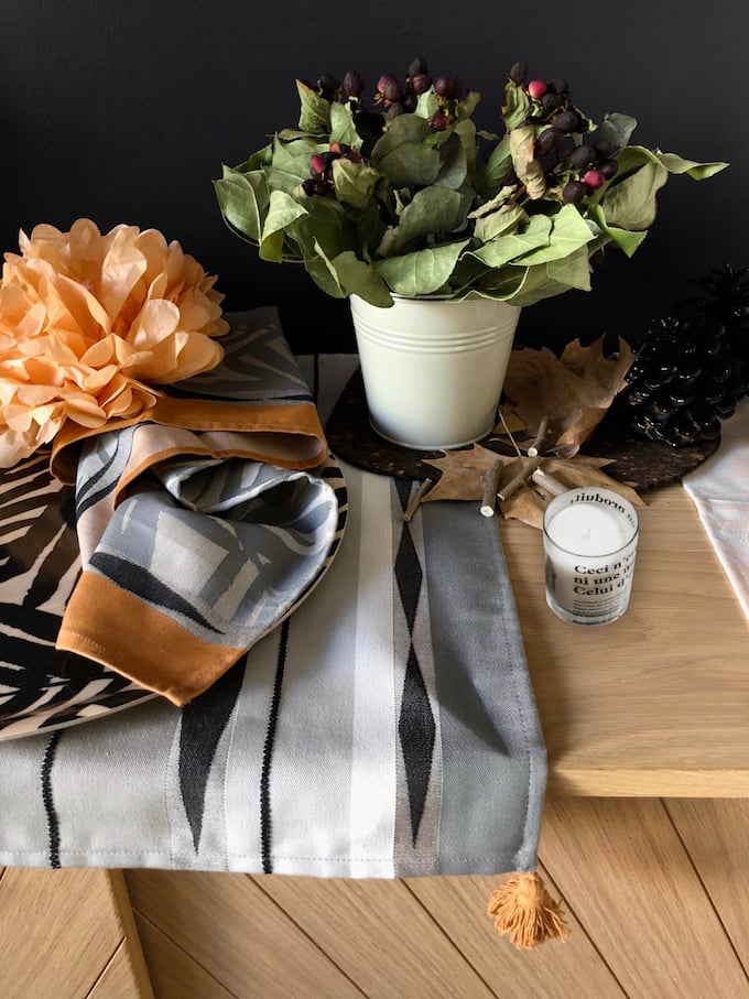 idée déco d'automne à faire soi-même buffetbuffet marius automne fleurs séchées plateau décoration blog déco clem around the corner