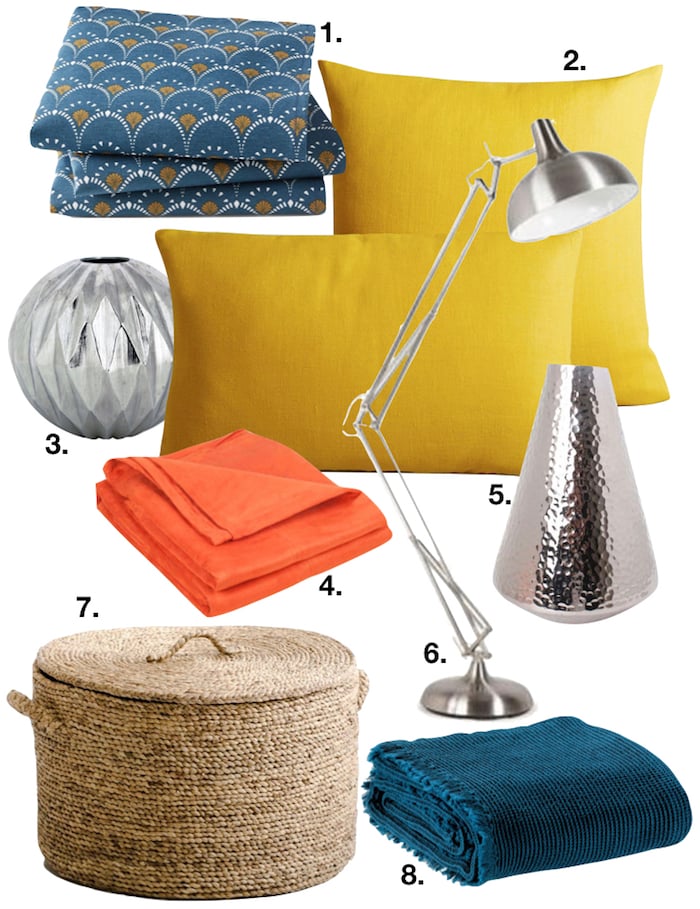 appartement minimaliste afro ethnique shopping liste plaid panier coussin lampe vase clemaroundthecorner blog déco